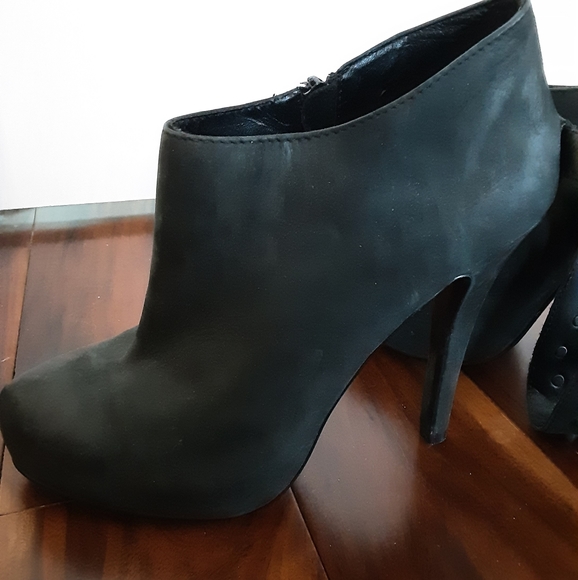 ASH EMMA BOOTS IN GREYISH BLACK WITH GUNMETAL STUDS 40 - Picture 14 of 16